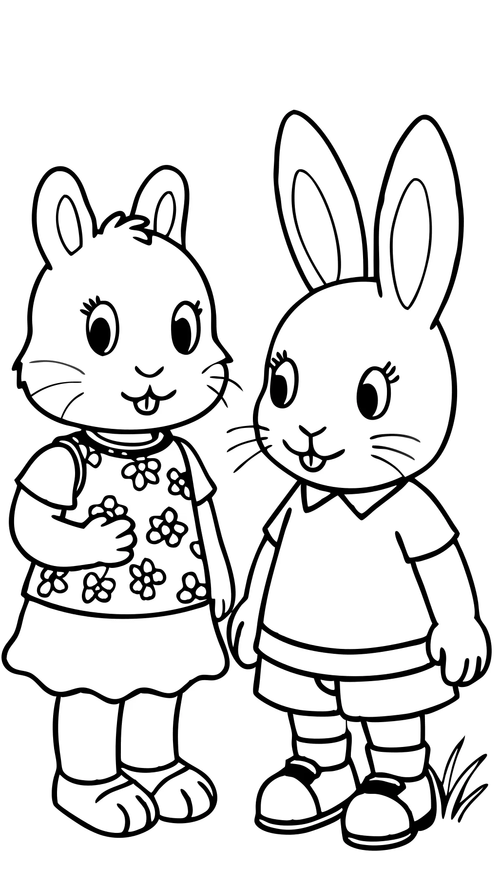 max and ruby coloring page